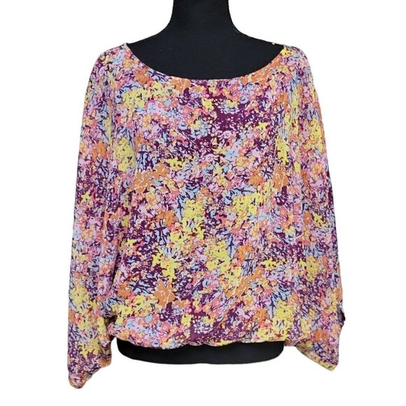 a.n.a Tops - ANA Semi-Sheer Oversize Cropped Closed Kimono, Size Medium